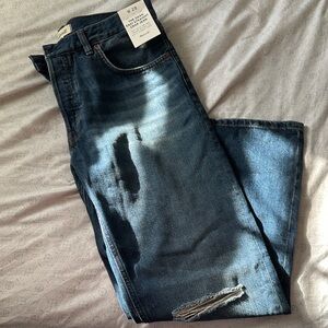 Madewell women’s Dark Blue Slim Straight Jeans